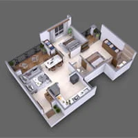 Codename Pearl Punawale 2 BHK Floor Plan Image