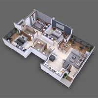 Codename Pearl Punawale 3 BHK Floor Plan Image